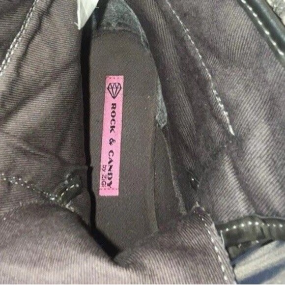 Rock and Candy by Zigi Ankle Boots Spraypaint Fold Combat Gray Size 6 - Picture 9 of 10